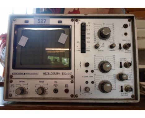 A vintage Grundig electronic oszillograph G10/13Z for testing televisions