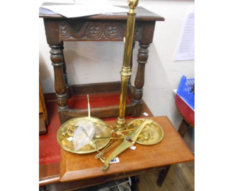 A set of old brass Avery balance scales