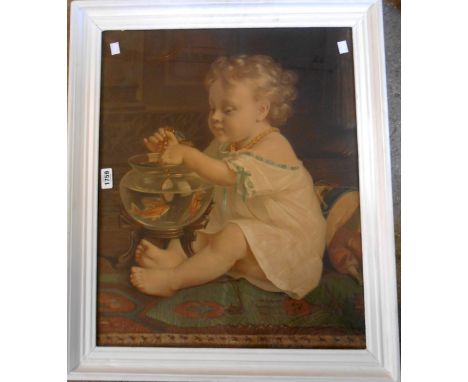 Two framed reproduction large format Pears print