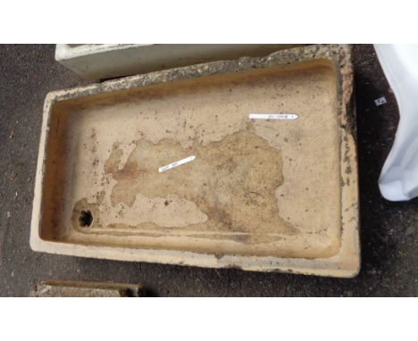 A large ceramic butler's sink