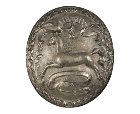 * Rowing. A silver Doggett badge and medal belonging to William Giles East, King's Bargemaster and Winner of Doggett's Coat B