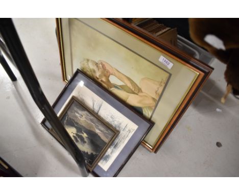 An original watercolour and similar prints