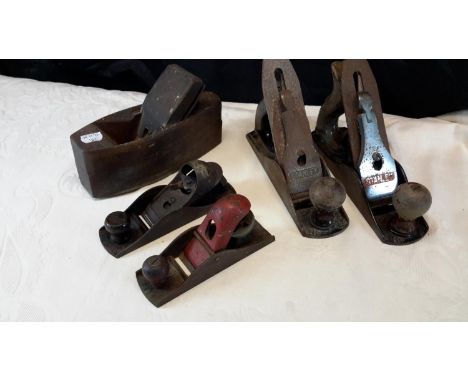 Guys hand tools Ltd, small plane & three Stanley planes 