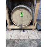TONNELLERIE REMOND Traditional Oak Holding Barrel, with frame, valves