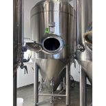 2017 ZYBREW 20-BBL Stainless Steel Cone-Bottom Fermentation Tank mod. HD-FJ-2.0 , Jacketed, Pressuri