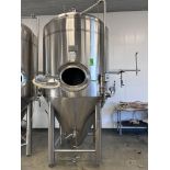 2017 ZYBREW 20-BBL Stainless Steel Cone-Bottom Fermentation Tank mod. HD-FJ-2.0 , Jacketed, Pressuri