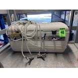 Cooler with keg dispensing system