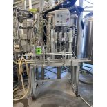 DK ADVANCED mod. Micro Bottler, 4-Head Semi-Automatic Bottle Filling & Capping Machine with Aluminum