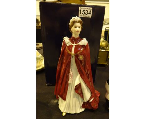 Royal Worcester Queens 80th birthday figurine 