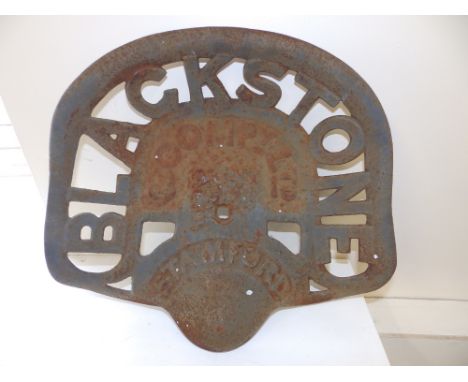 A metal tractor set – 'Blackstone, Stamford'.