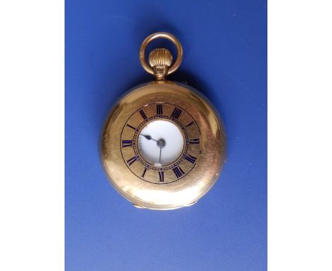 An 18ct gold half hunter presentation pocket watch – 1899.