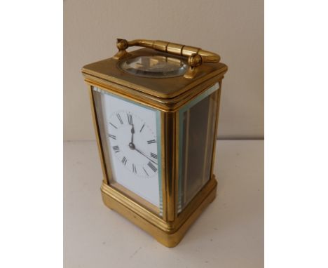 A brass carriage clock by Henri Jacot – 4793.