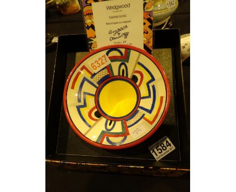 Wedgwood limited edition Clarice Cliff Tennis bowl boxed 27/250