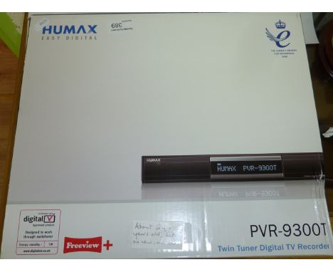 Humax easy digital twin tuner digital TV recorder 