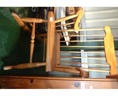 Lightwood stick back rocking chair 