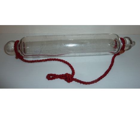 Clear glass rolling pin