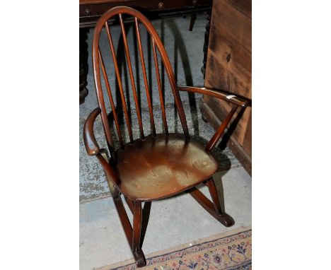 Ercol stick back rocking chair 