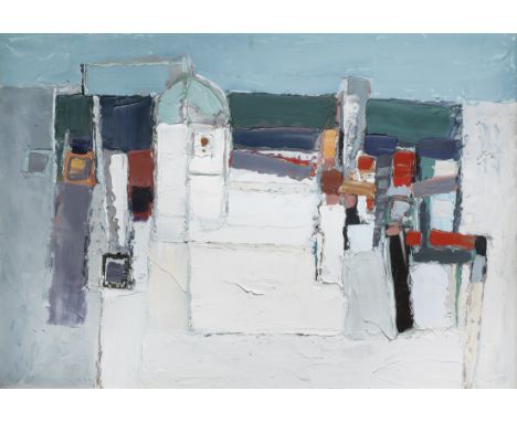 Paul Feiler (British, 1918-2013)Italian Town, Spring signed and dated 'FEILER 55' (lower left); further signed, titled and da