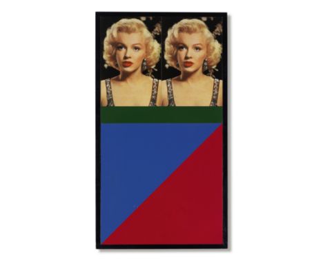Sir Peter Blake R.A. (British, born 1932)M.M. Blue &amp; Red signed, titled and dated 'M.M. Blue &amp; Red. Peter Blake. 1990