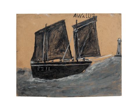 Alfred Wallis (British, 1855-1942)The Flying Scud signed 'A. WALLIS' (upper right); and inscribed 'To Daphne/with wishes for 