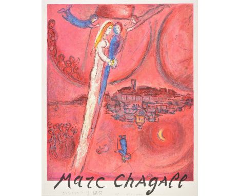 *Chagall (Marc, 1887-1985). Exhibition poster for The Song of Songs, 1975, colour lithograph printed by Charles Sorlier, at t