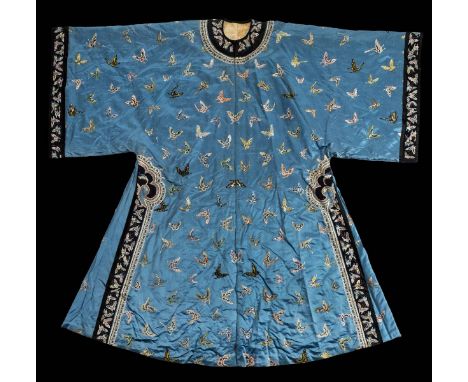 *Chinese Robe. A Chinese silk robe from the family of Sir Thomas Francis Wade, mid-late 19th century,  a fine and heavy robe 