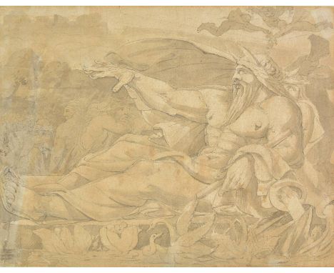 *Attributed to James Paine the Younger (1745-1829). The Nile,  pen, grey and pale brown ink and wash, and pencil, on laid pap