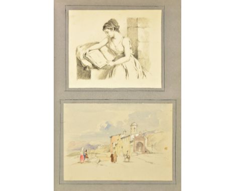 Holroyd (Lady Susan Harriet (1829-1894)). An album of 125 drawings and watercolours, 125 watercolours (some in sepia) and dra