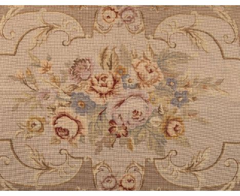 *Tapestry. A hand-made woollen tapestry hanging, English, circa 1910,  with Aubusson-style decoration of central cluster of r