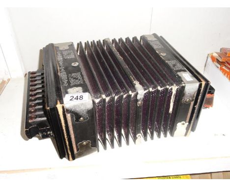 A vintage accordion.