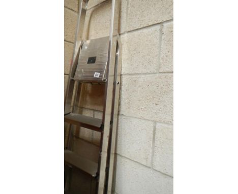 An aluminium step ladder.