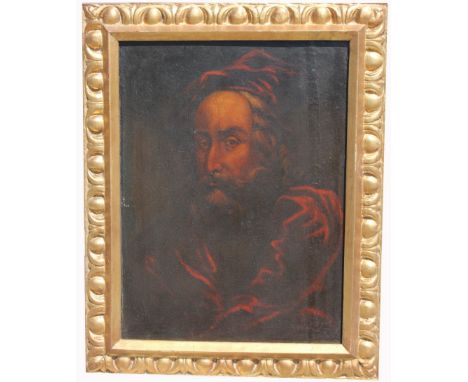 Continental School, Antique Portrait of a Gentleman. Oil on board. Appears to be unsigned, has not been examined out of frame