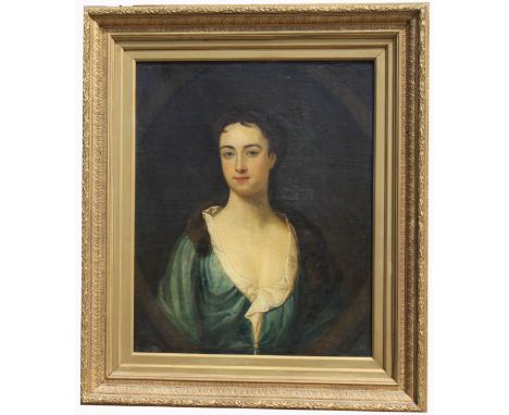 18th-C. portrait in the manner of Sir Godfrey Kneller of Mary Villiers of Coventry. Villiers were the local noble family. Oil