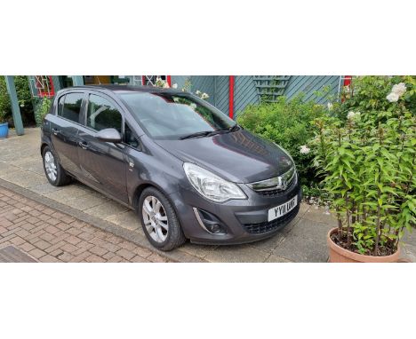 2011 Vauxhall Corsa SXi 1.4 5 door automatic. Registration number YY11 UNR. VIN number WOLOSAL68B4387138. Engine number A14XE