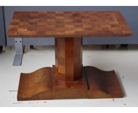 Art deco coffee table 73cm x 45cm, 47cm high approx