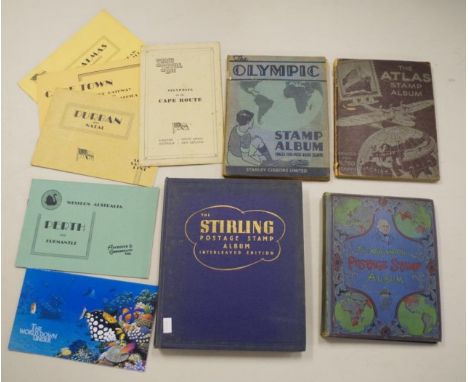 Collection of antique / vintage stamps &amp; ephemera including 4 old albums