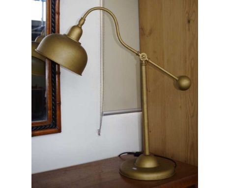 Adjustable electric study lamp 73cm high approx