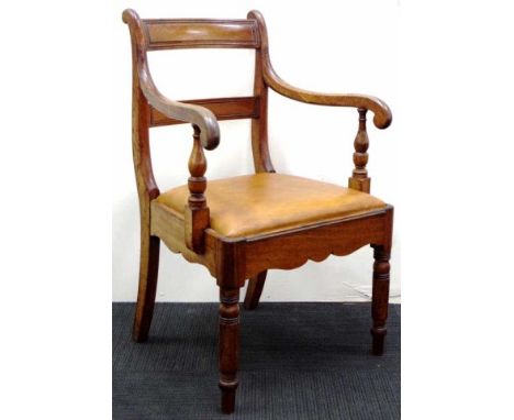 19th century commode from mahogany.