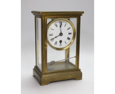 A Vermont Clock Co. USA four glass timepiece, 24cm