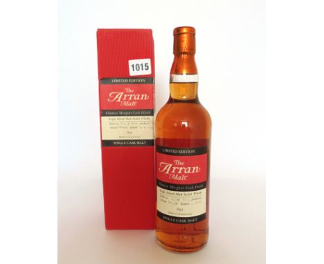 A bottle of The Arran Malt limited Edition Chateau Margaux Cask Finish Single Cask Single Island Malt Scotch Whisky Bottle No