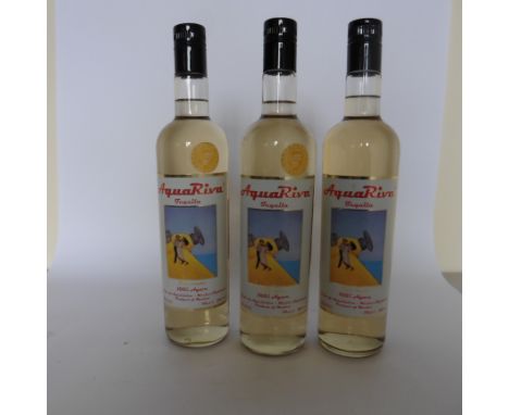6 bottles of AquaRiva Tequila Reposado 100% Blue Agave Mexico Highlands 38% 70cl each 