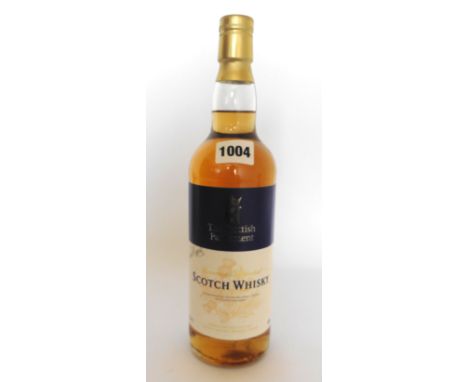 A bottle of The Scottish Parliament Superior Blended Scotch Whisky by Inverarity Vaults ltd Edinburgh signed by Elaine Murray