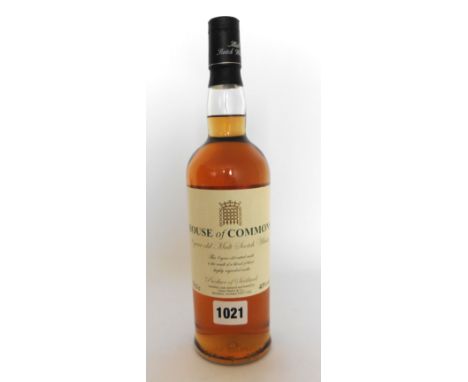 A bottle of House of Commons 8 year old Vatted Malt Scotch Whisky, a blend of 3 highly regarded Malts by James Martin & Co 40