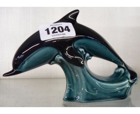 A Poole Pottery dolphin