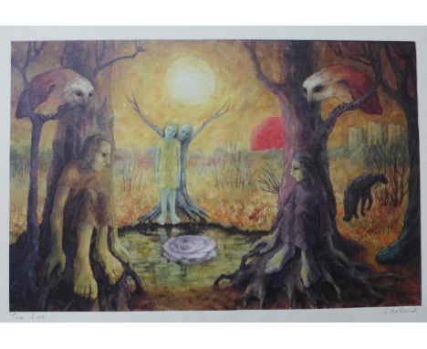 Sheila Holland, Two Sins, limited edition print, 24 x 35cms, unframed 