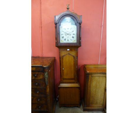 A 19th Century oak longcase clock, the painted dial signed Alexander, Dexham, with thirty hour movement 