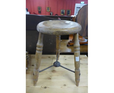A 19th Century elm stool 