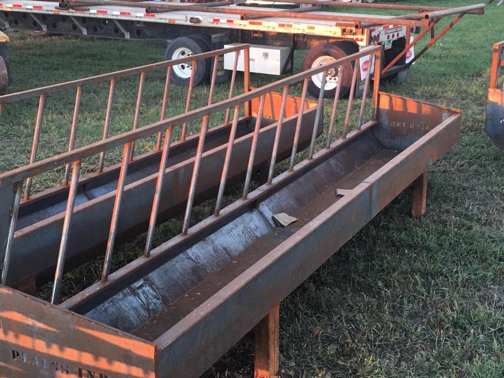 Plains Industries 20' fence line feed bunks (New)