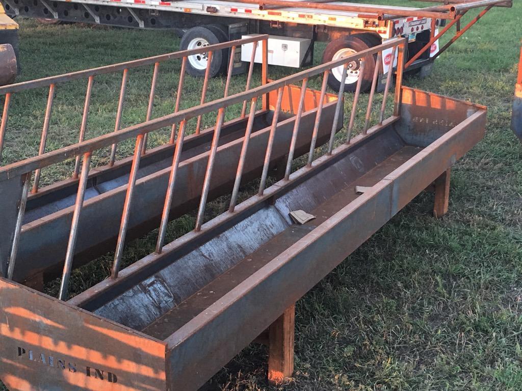 Plains Industries 20' fence line feed bunks (New)