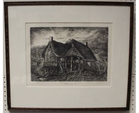 Robin Tanner 1904-1988 British November - etching signed in pencil to the lower margin ( Garton 33), 21 x 29.5cm
